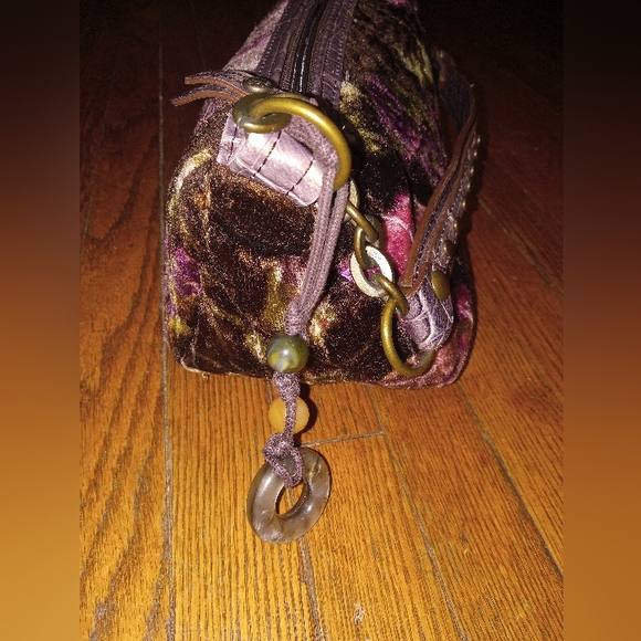 90s VINTAGE Velvet Mini bag! Fairygrunge ! Authentic SAKATAS TOKYO - Picture 6 of 8